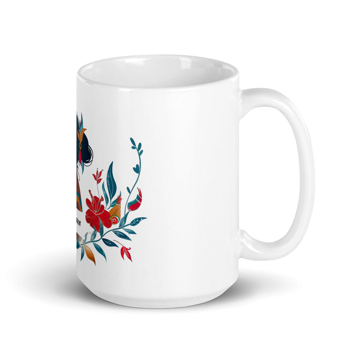 Carmen Exclusive Name Art Piece Home Office Work Coffee Mug Mexican Spanish Pride Gift Cup One-Of-A-Kind Calligraphy White Glossy Mug | C16 Mexicada 15 oz