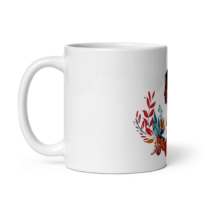 Carmen Exclusive Name Art Piece Home Office Work Coffee Mug Mexican Spanish Pride Gift Cup One-Of-A-Kind Calligraphy White Glossy Mug | C16 Mexicada