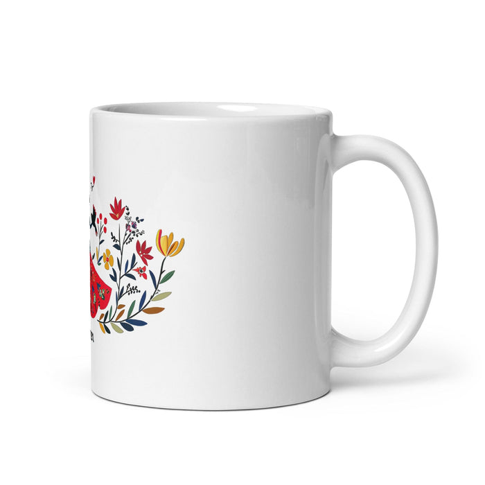 Carmen Exclusive Name Art Piece Home Office Work Coffee Mug Mexican Spanish Pride Gift Cup One-Of-A-Kind Calligraphy White Glossy Mug | C9 Mexicada 11 oz