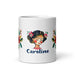 Caroline Exclusive Name Art Piece Home Office Work Coffee Mug Mexican Spanish Pride Gift Cup One-Of-A-Kind Calligraphy White Glossy Mug | C14 Mexicada