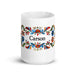 Carson Exclusive Name Art Piece Home Office Work Coffee Mug Mexican Spanish Pride Gift Cup One-Of-A-Kind Calligraphy White Glossy Mug | C1 Mexicada