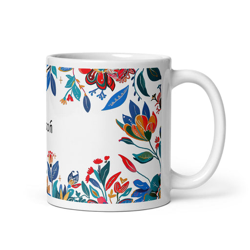 Carson Exclusive Name Art Piece Home Office Work Coffee Mug Mexican Spanish Pride Gift Cup One-Of-A-Kind Calligraphy White Glossy Mug | C7 Mexicada 11 oz