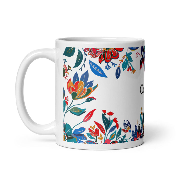 Carson Exclusive Name Art Piece Home Office Work Coffee Mug Mexican Spanish Pride Gift Cup One-Of-A-Kind Calligraphy White Glossy Mug | C7 Mexicada