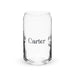 Carter Exclusive Name Art Piece Can-Shaped Glass Home Office Work Mexican Spanish Pride Gift Cup One-Of-A-Kind Calligraphy Glass | C12 Mexicada 16 oz (No Lid No Straw)