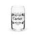 Carter Exclusive Name Art Piece Can-Shaped Glass Home Office Work Mexican Spanish Pride Gift Cup One-Of-A-Kind Calligraphy Glass | C28 Mexicada 16 oz (No Lid No Straw)