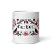 Carter Exclusive Name Art Piece Home Office Work Coffee Mug Mexican Spanish Pride Gift Cup One-Of-A-Kind Calligraphy White Glossy Mug | C11 Mexicada