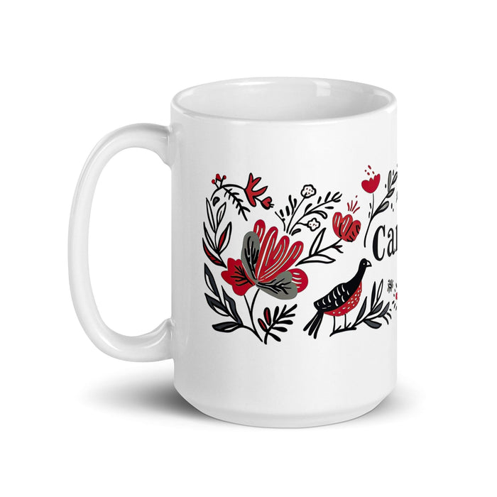 Carter Exclusive Name Art Piece Home Office Work Coffee Mug Mexican Spanish Pride Gift Cup One-Of-A-Kind Calligraphy White Glossy Mug | C11 Mexicada