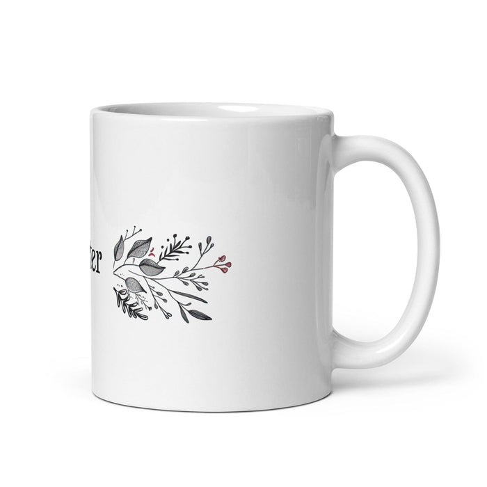 Carter Exclusive Name Art Piece Home Office Work Coffee Mug Mexican Spanish Pride Gift Cup One-Of-A-Kind Calligraphy White Glossy Mug | C12 Mexicada 11 oz