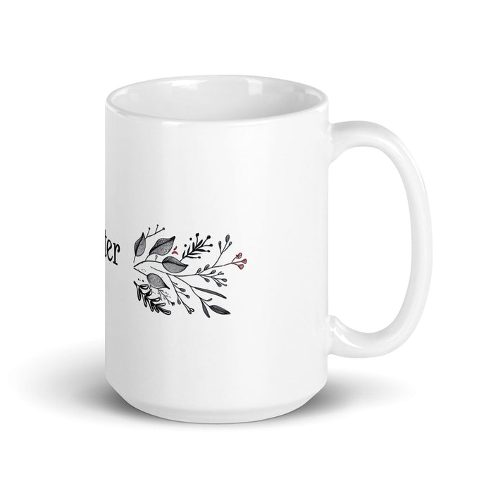 Carter Exclusive Name Art Piece Home Office Work Coffee Mug Mexican Spanish Pride Gift Cup One-Of-A-Kind Calligraphy White Glossy Mug | C12 Mexicada 15 oz