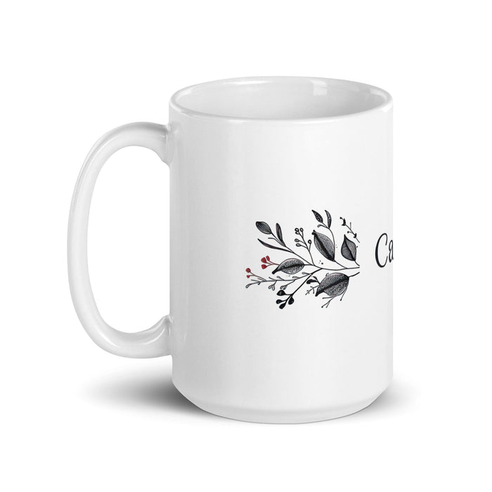 Carter Exclusive Name Art Piece Home Office Work Coffee Mug Mexican Spanish Pride Gift Cup One-Of-A-Kind Calligraphy White Glossy Mug | C12 Mexicada