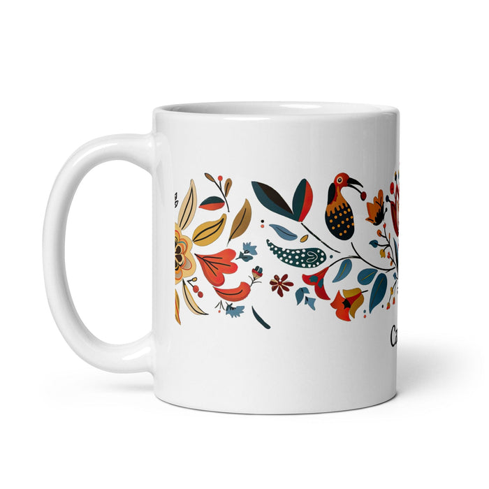 Carter Exclusive Name Art Piece Home Office Work Coffee Mug Mexican Spanish Pride Gift Cup One-Of-A-Kind Calligraphy White Glossy Mug | C14 Mexicada