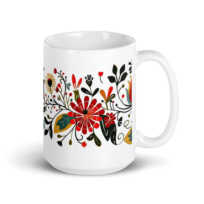 Carter Exclusive Name Art Piece Home Office Work Coffee Mug Mexican Spanish Pride Gift Cup One-Of-A-Kind Calligraphy White Glossy Mug | C17 Mexicada 15 oz