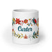 Carter Exclusive Name Art Piece Home Office Work Coffee Mug Mexican Spanish Pride Gift Cup One-Of-A-Kind Calligraphy White Glossy Mug | C18 Mexicada