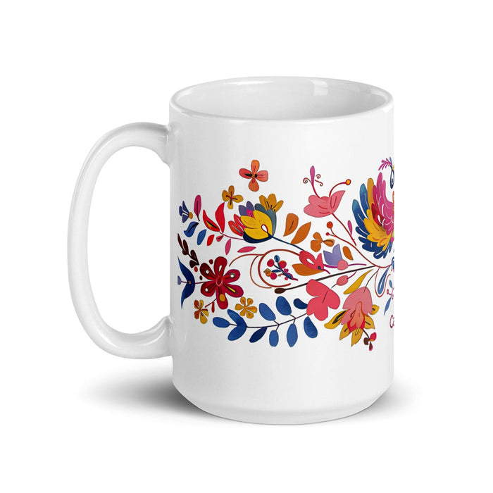 Carter Exclusive Name Art Piece Home Office Work Coffee Mug Mexican Spanish Pride Gift Cup One-Of-A-Kind Calligraphy White Glossy Mug | C2 Mexicada