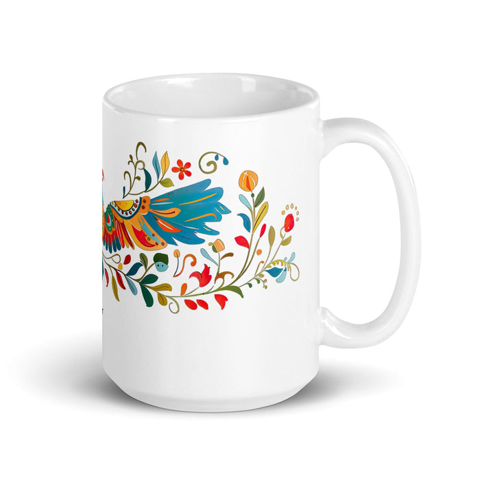 Carter Exclusive Name Art Piece Home Office Work Coffee Mug Mexican Spanish Pride Gift Cup One-Of-A-Kind Calligraphy White Glossy Mug | C22 Mexicada 15 oz