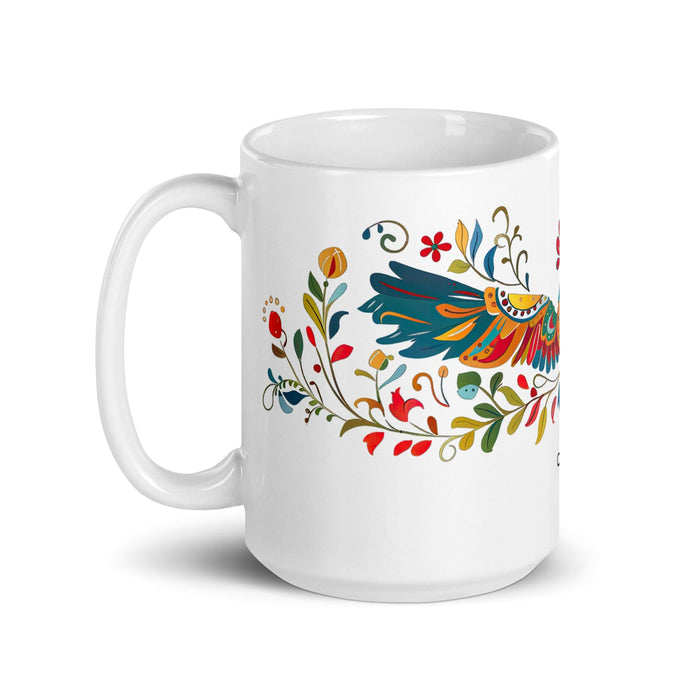 Carter Exclusive Name Art Piece Home Office Work Coffee Mug Mexican Spanish Pride Gift Cup One-Of-A-Kind Calligraphy White Glossy Mug | C22 Mexicada