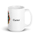 Carter Exclusive Name Art Piece Home Office Work Coffee Mug Mexican Spanish Pride Gift Cup One-Of-A-Kind Calligraphy White Glossy Mug | C23 Mexicada 15 oz