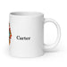 Carter Exclusive Name Art Piece Home Office Work Coffee Mug Mexican Spanish Pride Gift Cup One-Of-A-Kind Calligraphy White Glossy Mug | C23 Mexicada 20 oz