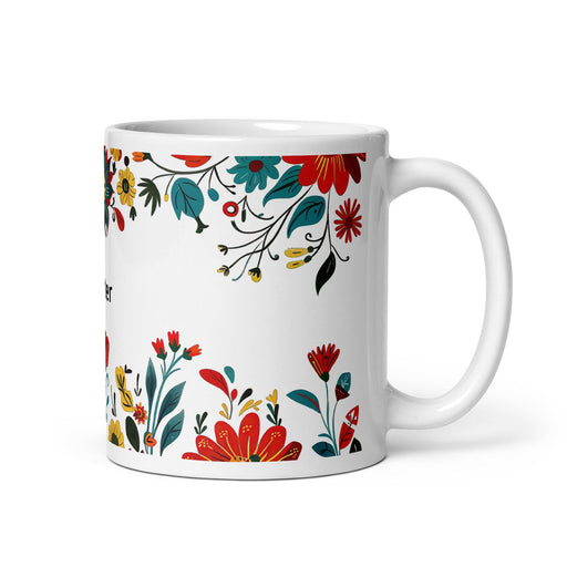 Carter Exclusive Name Art Piece Home Office Work Coffee Mug Mexican Spanish Pride Gift Cup One-Of-A-Kind Calligraphy White Glossy Mug | C29 Mexicada 11 oz