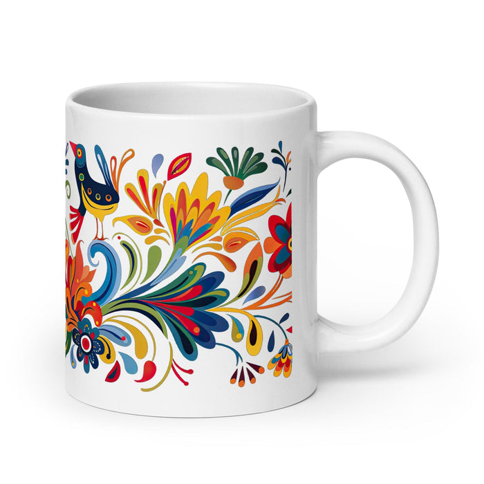 Carter Exclusive Name Art Piece Home Office Work Coffee Mug Mexican Spanish Pride Gift Cup One-Of-A-Kind Calligraphy White Glossy Mug | C32 Mexicada 20 oz