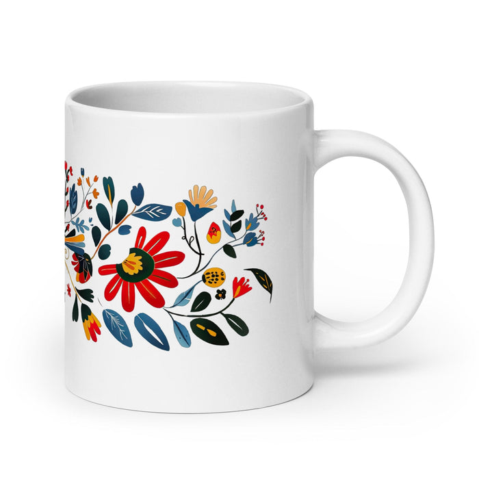 Carter Exclusive Name Art Piece Home Office Work Coffee Mug Mexican Spanish Pride Gift Cup One-Of-A-Kind Calligraphy White Glossy Mug | C35 Mexicada 20 oz