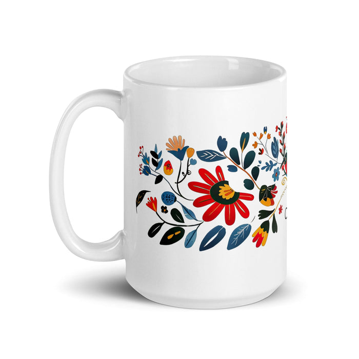 Carter Exclusive Name Art Piece Home Office Work Coffee Mug Mexican Spanish Pride Gift Cup One-Of-A-Kind Calligraphy White Glossy Mug | C35 Mexicada