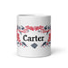 Carter Exclusive Name Art Piece Home Office Work Coffee Mug Mexican Spanish Pride Gift Cup One-Of-A-Kind Calligraphy White Glossy Mug | C36 Mexicada