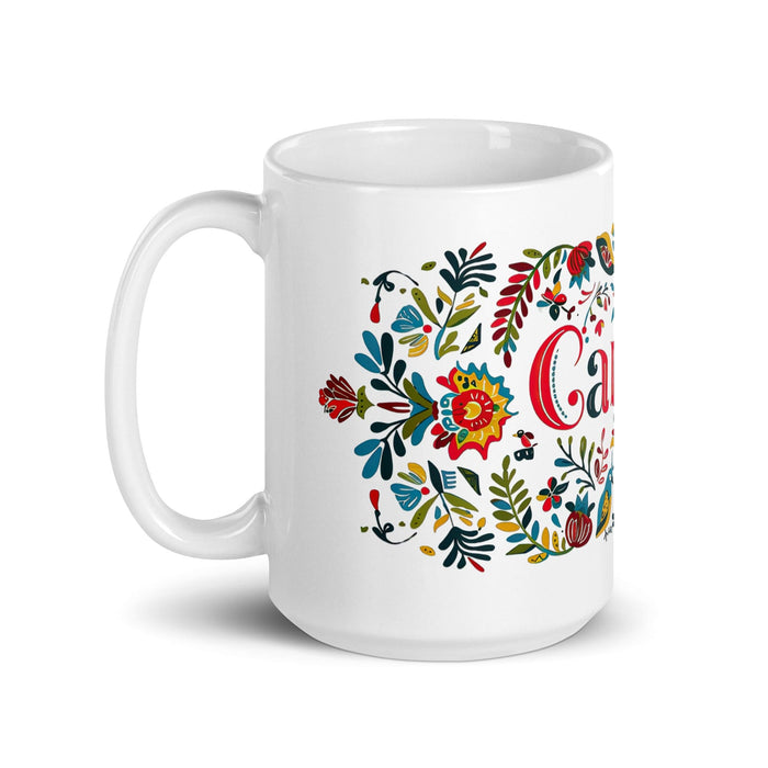 Carter Exclusive Name Art Piece Home Office Work Coffee Mug Mexican Spanish Pride Gift Cup One-Of-A-Kind Calligraphy White Glossy Mug | C38 Mexicada