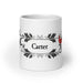 Carter Exclusive Name Art Piece Home Office Work Coffee Mug Mexican Spanish Pride Gift Cup One-Of-A-Kind Calligraphy White Glossy Mug | C4 Mexicada