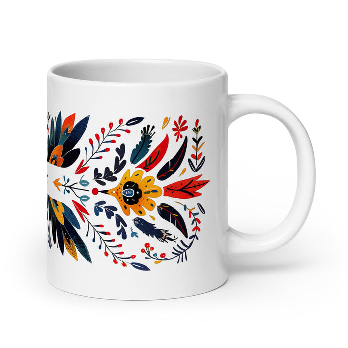 Carter Exclusive Name Art Piece Home Office Work Coffee Mug Mexican Spanish Pride Gift Cup One-Of-A-Kind Calligraphy White Glossy Mug | C5 Mexicada 20 oz