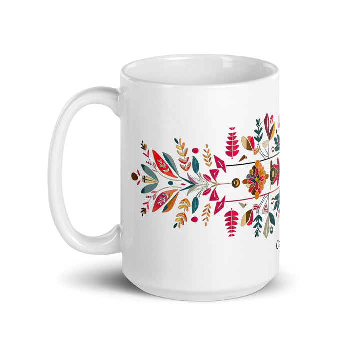 Carter Exclusive Name Art Piece Home Office Work Coffee Mug Mexican Spanish Pride Gift Cup One-Of-A-Kind Calligraphy White Glossy Mug | C6 Mexicada