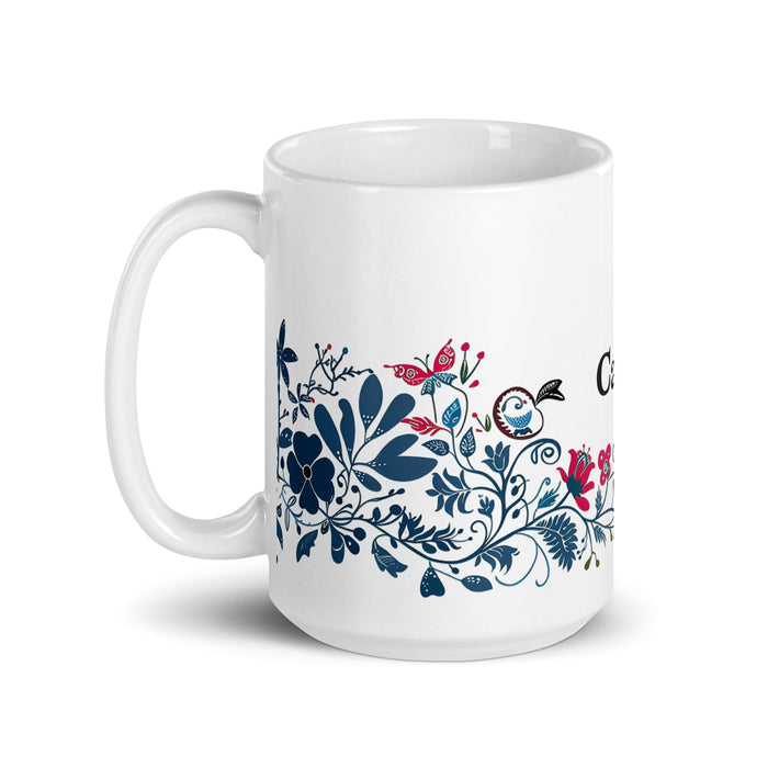 Carter Exclusive Name Art Piece Home Office Work Coffee Mug Mexican Spanish Pride Gift Cup One-Of-A-Kind Calligraphy White Glossy Mug | C7 Mexicada