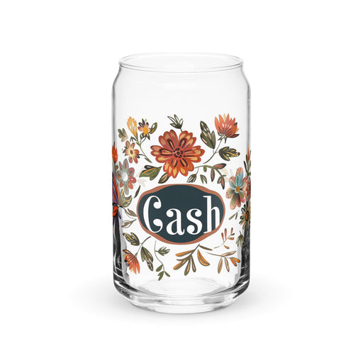 Cash Exclusive Name Art Piece Can-Shaped Glass Home Office Work Mexican Spanish Pride Gift Cup One-Of-A-Kind Calligraphy Glass | C16 Mexicada 16 oz