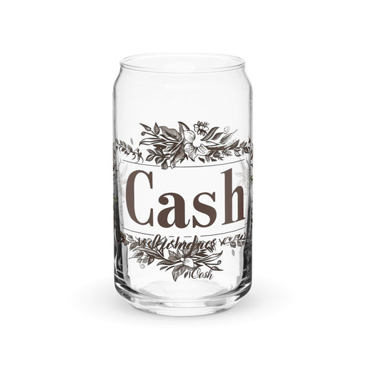 Cash Exclusive Name Art Piece Can-Shaped Glass Home Office Work Mexican Spanish Pride Gift Cup One-Of-A-Kind Calligraphy Glass | C19 Mexicada 16 oz (No Lid No Straw)