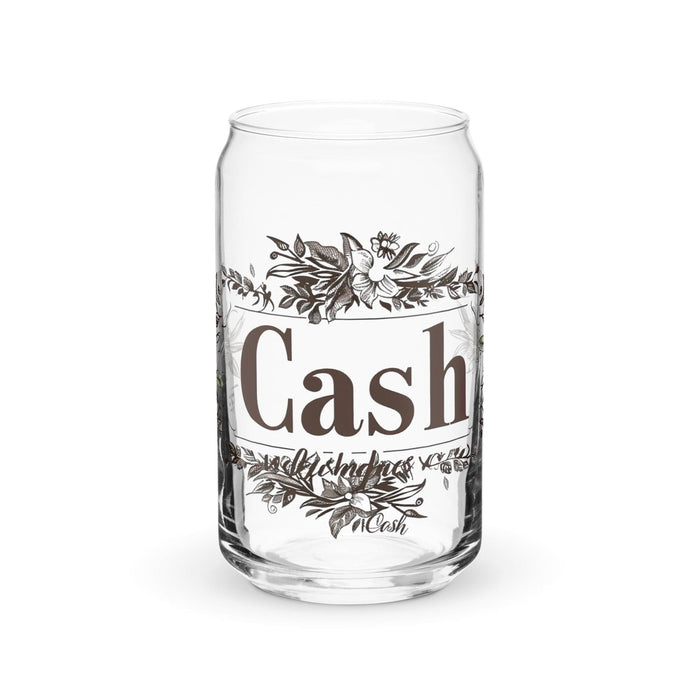 Cash Exclusive Name Art Piece Can-Shaped Glass Home Office Work Mexican Spanish Pride Gift Cup One-Of-A-Kind Calligraphy Glass | C19 Mexicada 16 oz (No Lid No Straw)