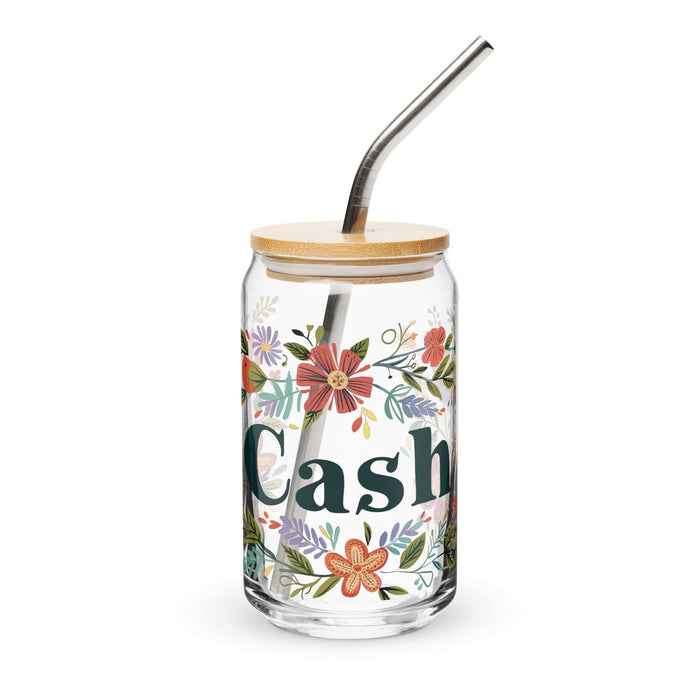 Cash Exclusive Name Art Piece Can-Shaped Glass Home Office Work Mexican Spanish Pride Gift Cup One-Of-A-Kind Calligraphy Glass | C22 Mexicada 16 oz With Lid & Straw