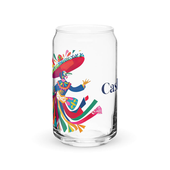 Cash Exclusive Name Art Piece Can-Shaped Glass Home Office Work Mexican Spanish Pride Gift Cup One-Of-A-Kind Calligraphy Glass | C25 Mexicada 16 oz