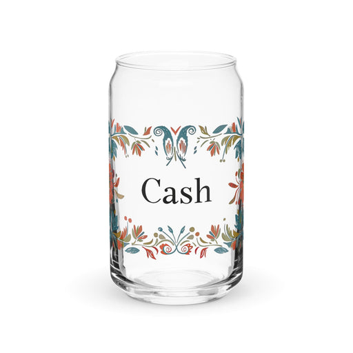 Cash Exclusive Name Art Piece Can-Shaped Glass Home Office Work Mexican Spanish Pride Gift Cup One-Of-A-Kind Calligraphy Glass | C26 Mexicada 16 oz