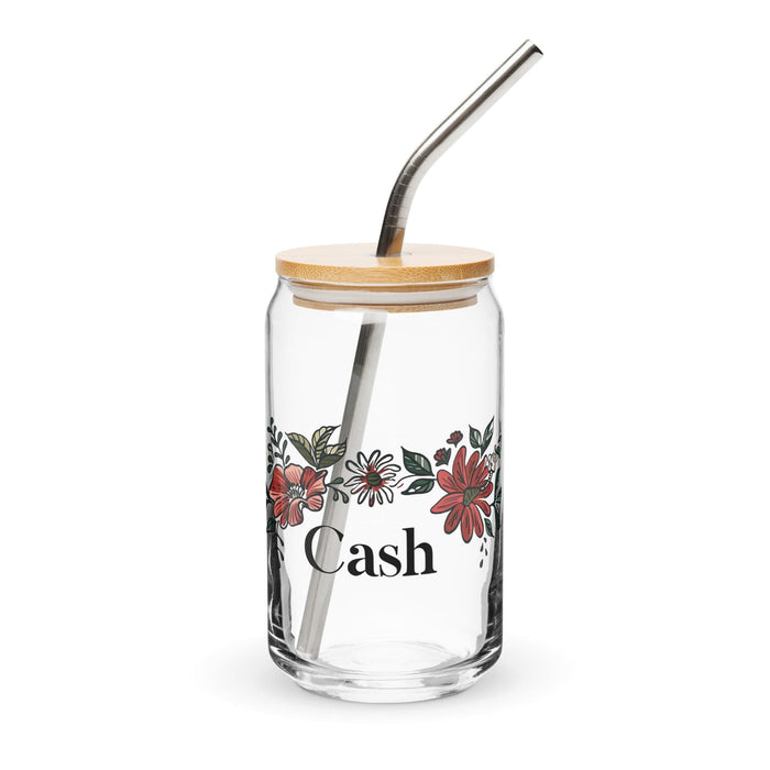 Cash Exclusive Name Art Piece Can-Shaped Glass Home Office Work Mexican Spanish Pride Gift Cup One-Of-A-Kind Calligraphy Glass | C27 Mexicada 16 oz With Lid & Straw