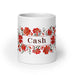 Cash Exclusive Name Art Piece Home Office Work Coffee Mug Mexican Spanish Pride Gift Cup One-Of-A-Kind Calligraphy White Glossy Mug | C1 Mexicada