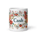 Cash Exclusive Name Art Piece Home Office Work Coffee Mug Mexican Spanish Pride Gift Cup One-Of-A-Kind Calligraphy White Glossy Mug | C17 Mexicada