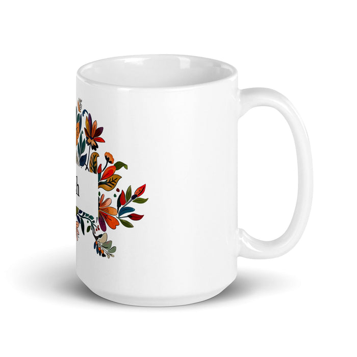 Cash Exclusive Name Art Piece Home Office Work Coffee Mug Mexican Spanish Pride Gift Cup One-Of-A-Kind Calligraphy White Glossy Mug | C18 Mexicada 15 oz