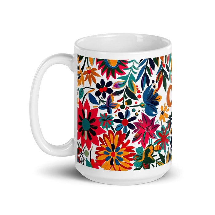 Cash Exclusive Name Art Piece Home Office Work Coffee Mug Mexican Spanish Pride Gift Cup One-Of-A-Kind Calligraphy White Glossy Mug | C20 Mexicada