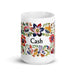 Cash Exclusive Name Art Piece Home Office Work Coffee Mug Mexican Spanish Pride Gift Cup One-Of-A-Kind Calligraphy White Glossy Mug | C23 Mexicada