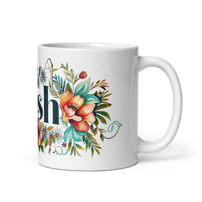 Cash Exclusive Name Art Piece Home Office Work Coffee Mug Mexican Spanish Pride Gift Cup One-Of-A-Kind Calligraphy White Glossy Mug | C24 Mexicada 11 oz