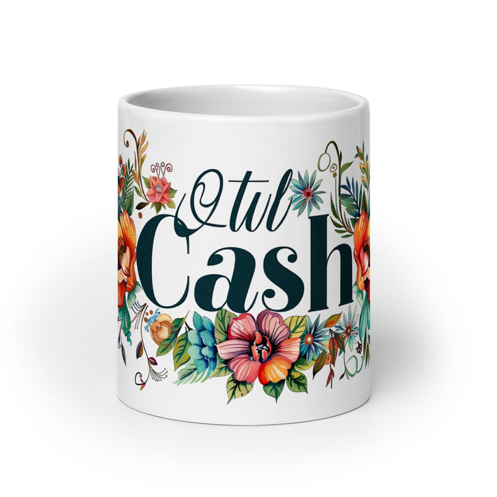 Cash Exclusive Name Art Piece Home Office Work Coffee Mug Mexican Spanish Pride Gift Cup One-Of-A-Kind Calligraphy White Glossy Mug | C24 Mexicada