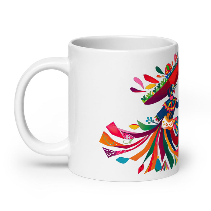 Cash Exclusive Name Art Piece Home Office Work Coffee Mug Mexican Spanish Pride Gift Cup One-Of-A-Kind Calligraphy White Glossy Mug | C25 Mexicada