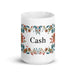 Cash Exclusive Name Art Piece Home Office Work Coffee Mug Mexican Spanish Pride Gift Cup One-Of-A-Kind Calligraphy White Glossy Mug | C26 Mexicada