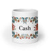 Cash Exclusive Name Art Piece Home Office Work Coffee Mug Mexican Spanish Pride Gift Cup One-Of-A-Kind Calligraphy White Glossy Mug | C26 Mexicada