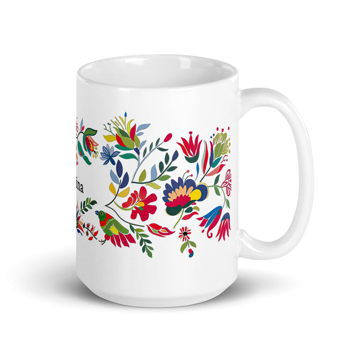 Catalina Exclusive Name Art Piece Home Office Work Coffee Mug Mexican Spanish Pride Gift Cup One-Of-A-Kind Calligraphy White Glossy Mug | C11 Mexicada 15 oz